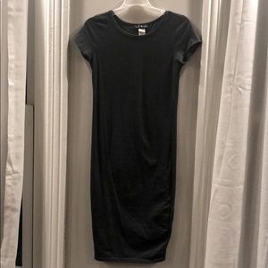 French Atmosphere Grey Dress